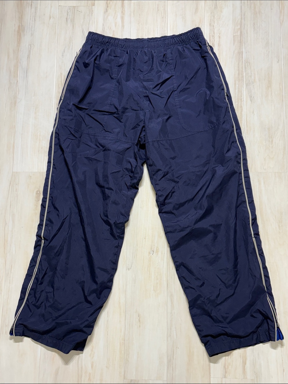 Women's Navy Track Joggers with Side Stripe